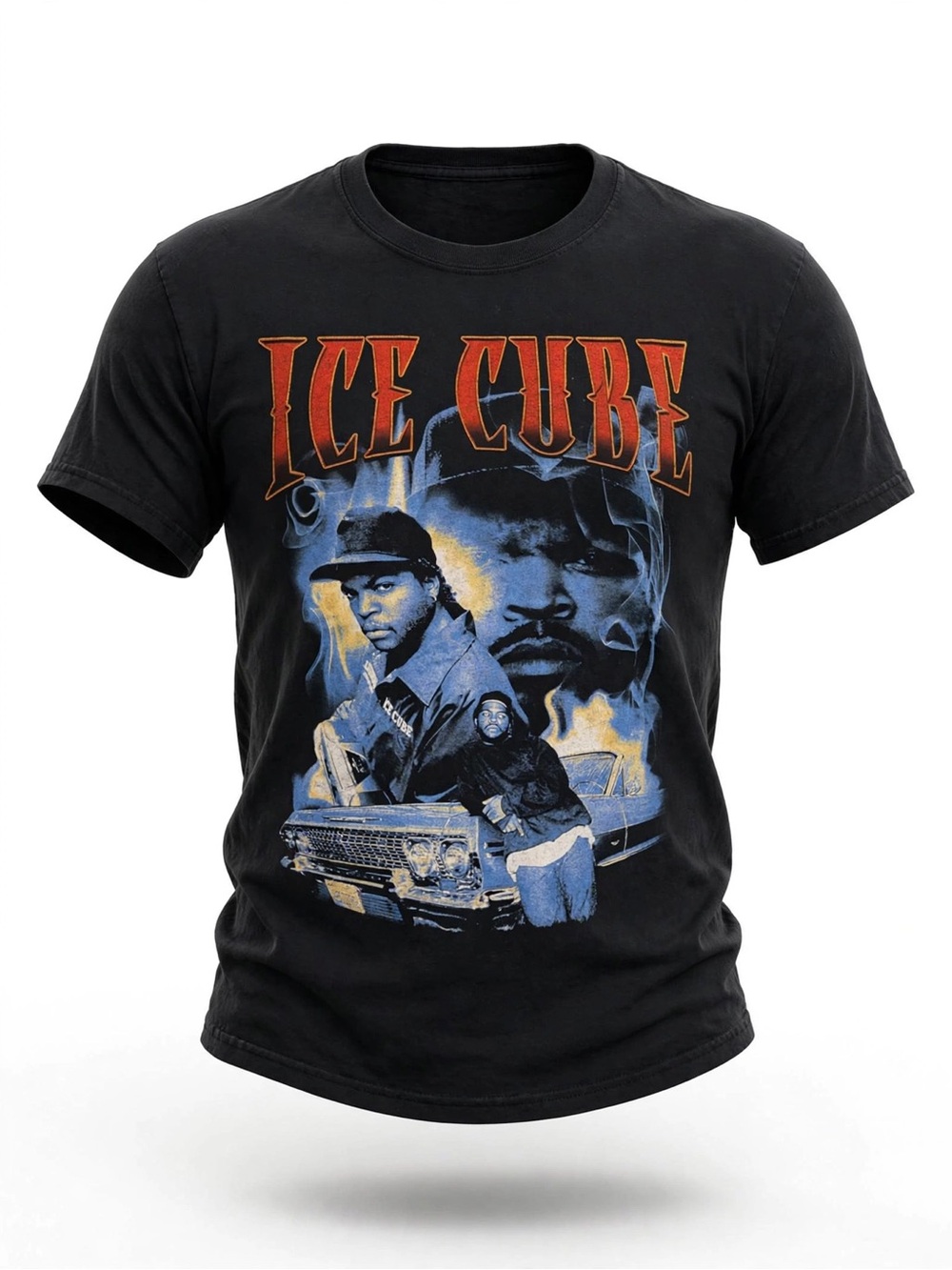 Ice Cube Graphic Black Men's T‑Shirt